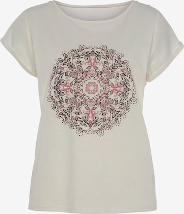 T-shirt VIVANCE en beige : devant