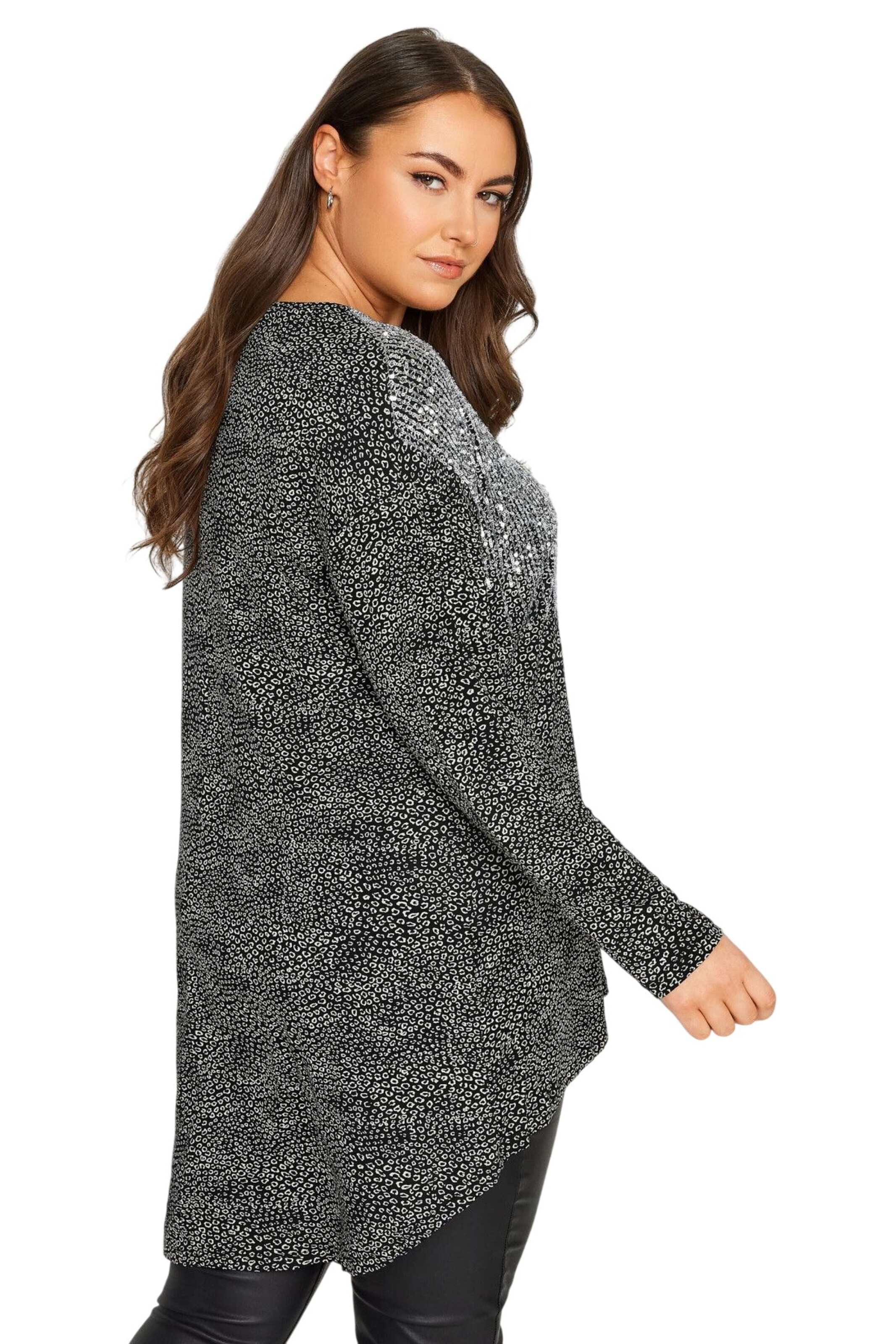 Stil Diva Shirt in Zwart