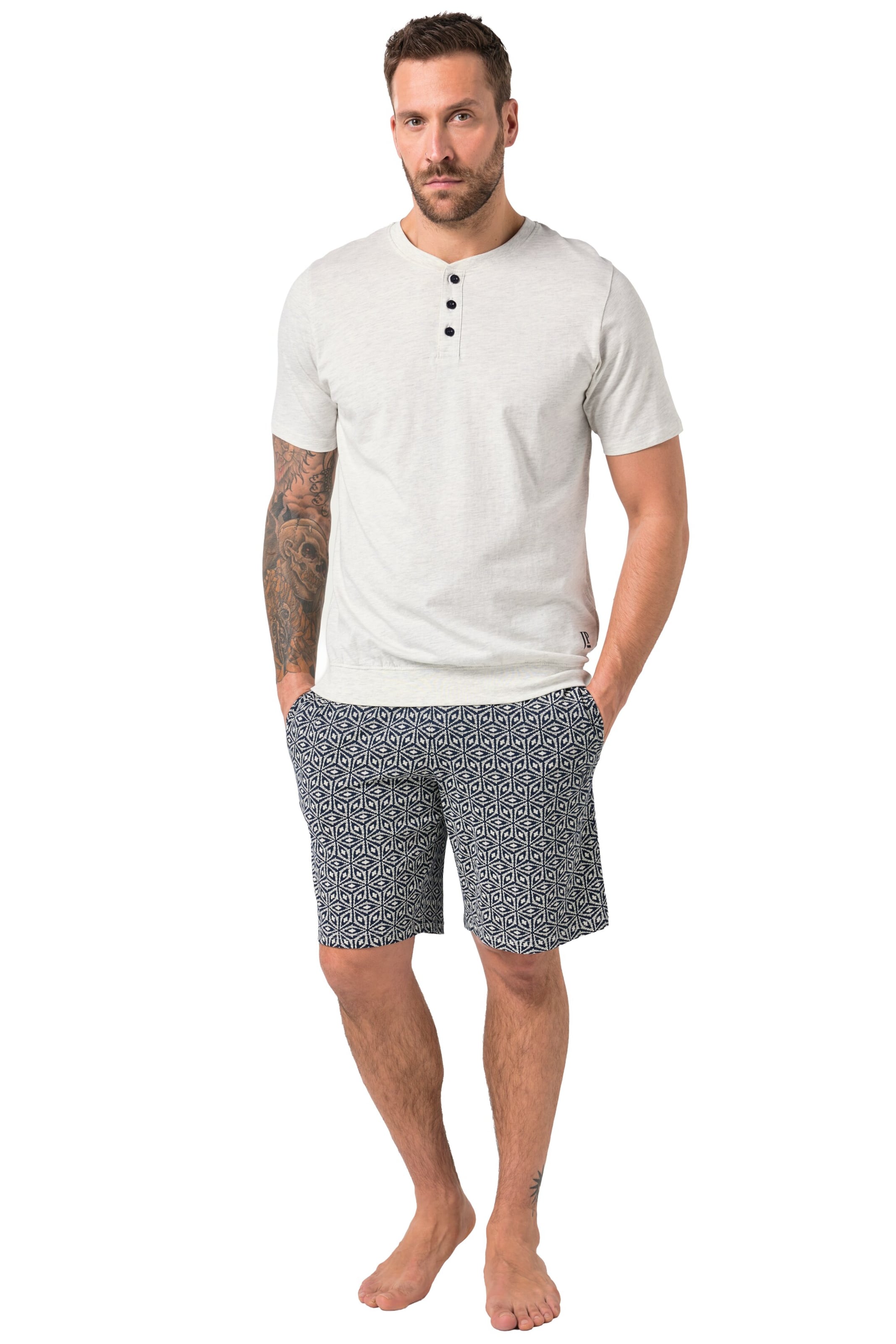 JP1880 Schlafanzug in Blau: Vorderseite