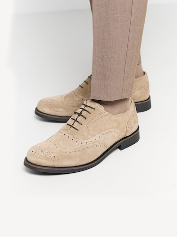Scarpa stringata 'Aldo Suede Oxford' di Jerelyn Creado in beige: frontale