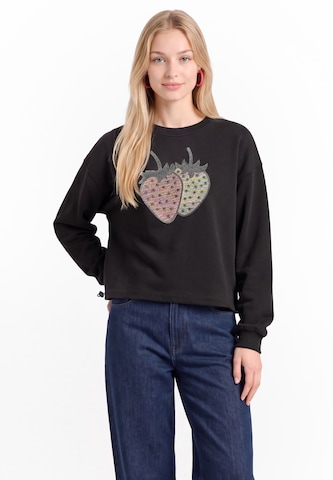 Sweat-shirt MYMO en noir : devant