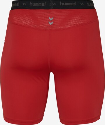 Hummel Skinny Workout Pants in Red