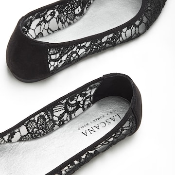 LASCANA Ballet Flats in Black