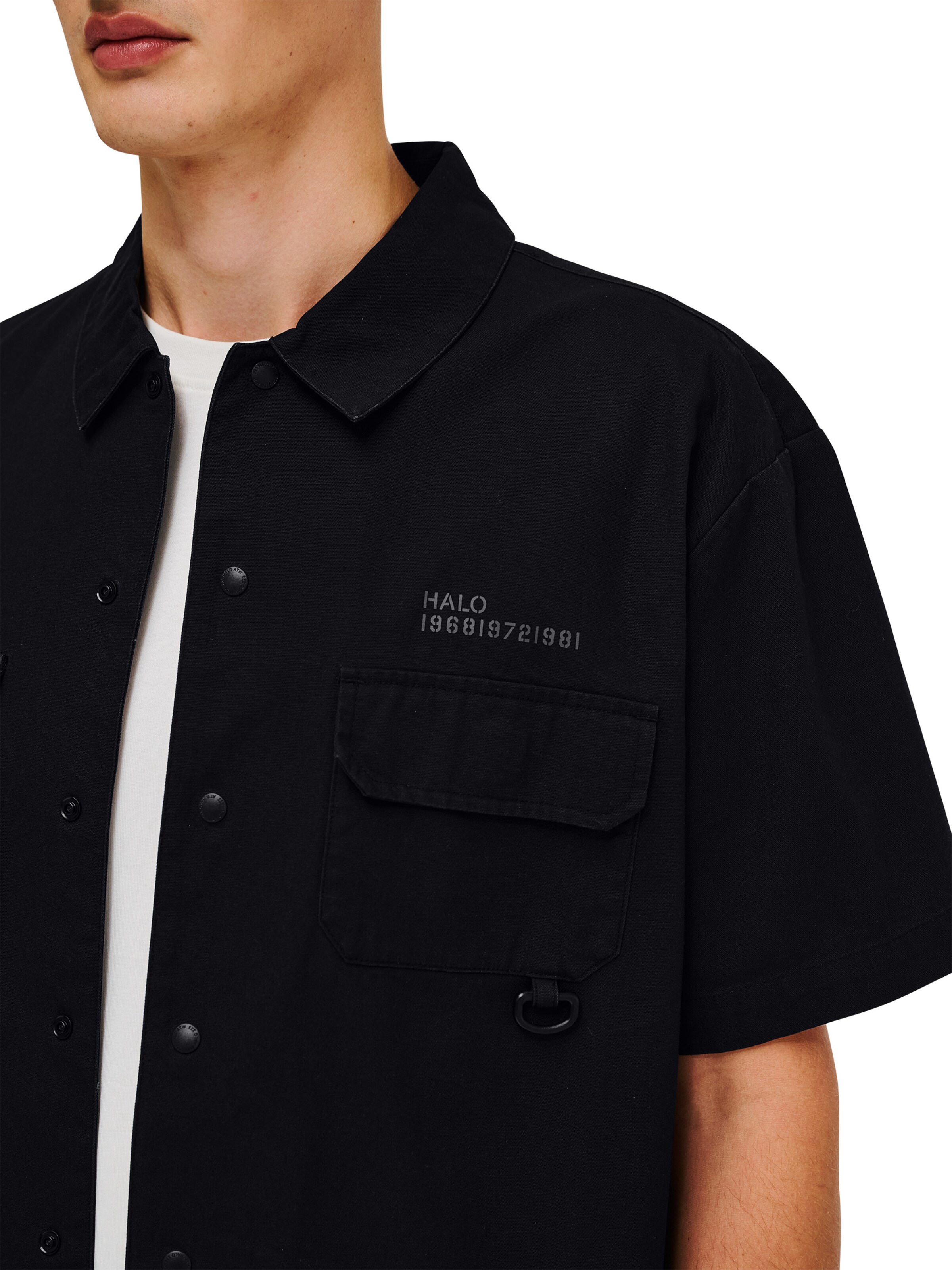 HALO Comfort fit Overhemd in Zwart