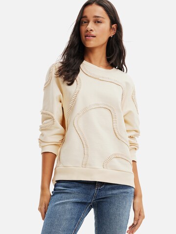 Desigual Sweatshirt i beige: forside