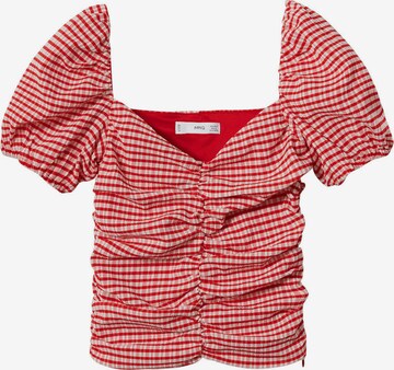 Camicia da donna 'GIGI' di MANGO in rosso: frontale