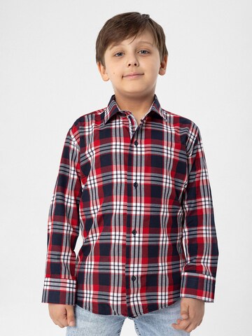 Daniel Hills Slim fit Overhemd in Rood: voorkant
