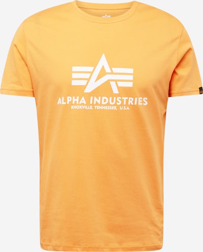 ALPHA INDUSTRIES Shirt in Light orange / White, Item view