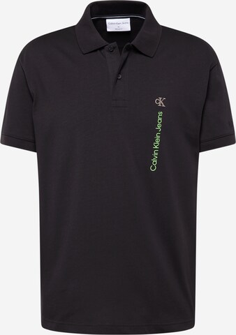 Calvin Klein Jeans Poloshirt in Schwarz: predná strana