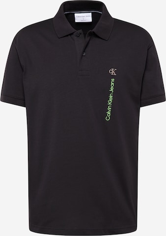 Calvin Klein Jeans Poloshirt in Schwarz: predná strana