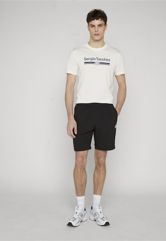 Sergio Tacchini Normální Sportovní kalhoty 'Goccia' – černá: přední strana