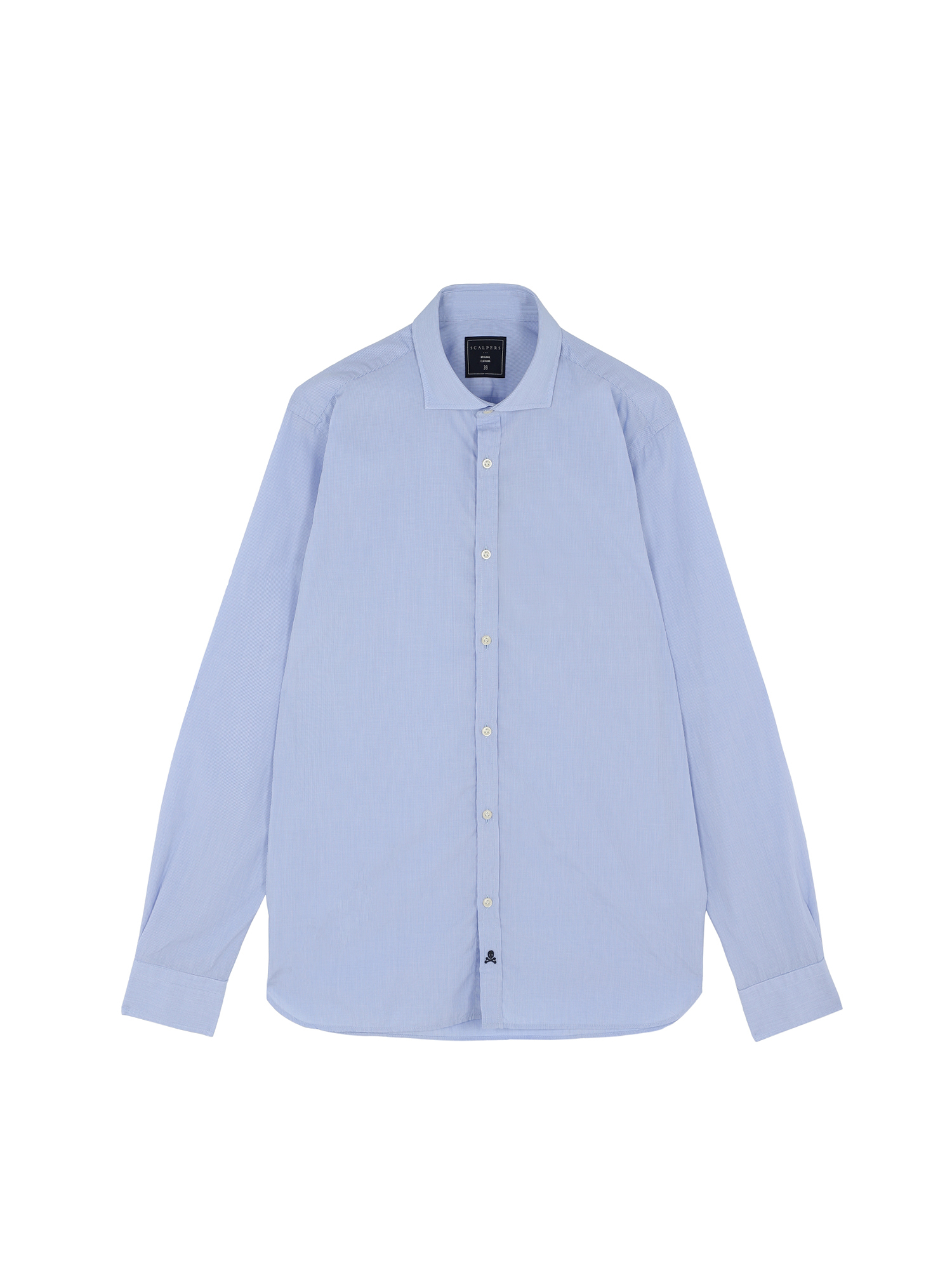 Uomo Abbigliamento Scalpers Camicia in Blu Chiaro 