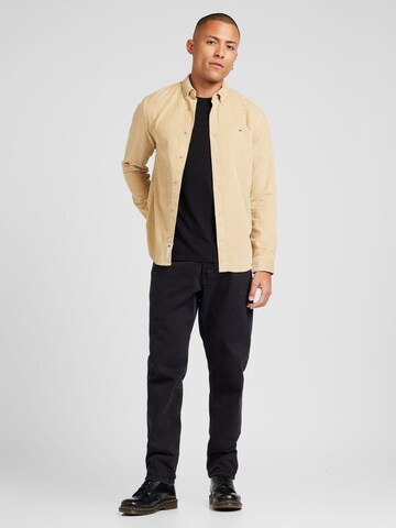 Tommy Jeans Regular Fit Skjorte i beige