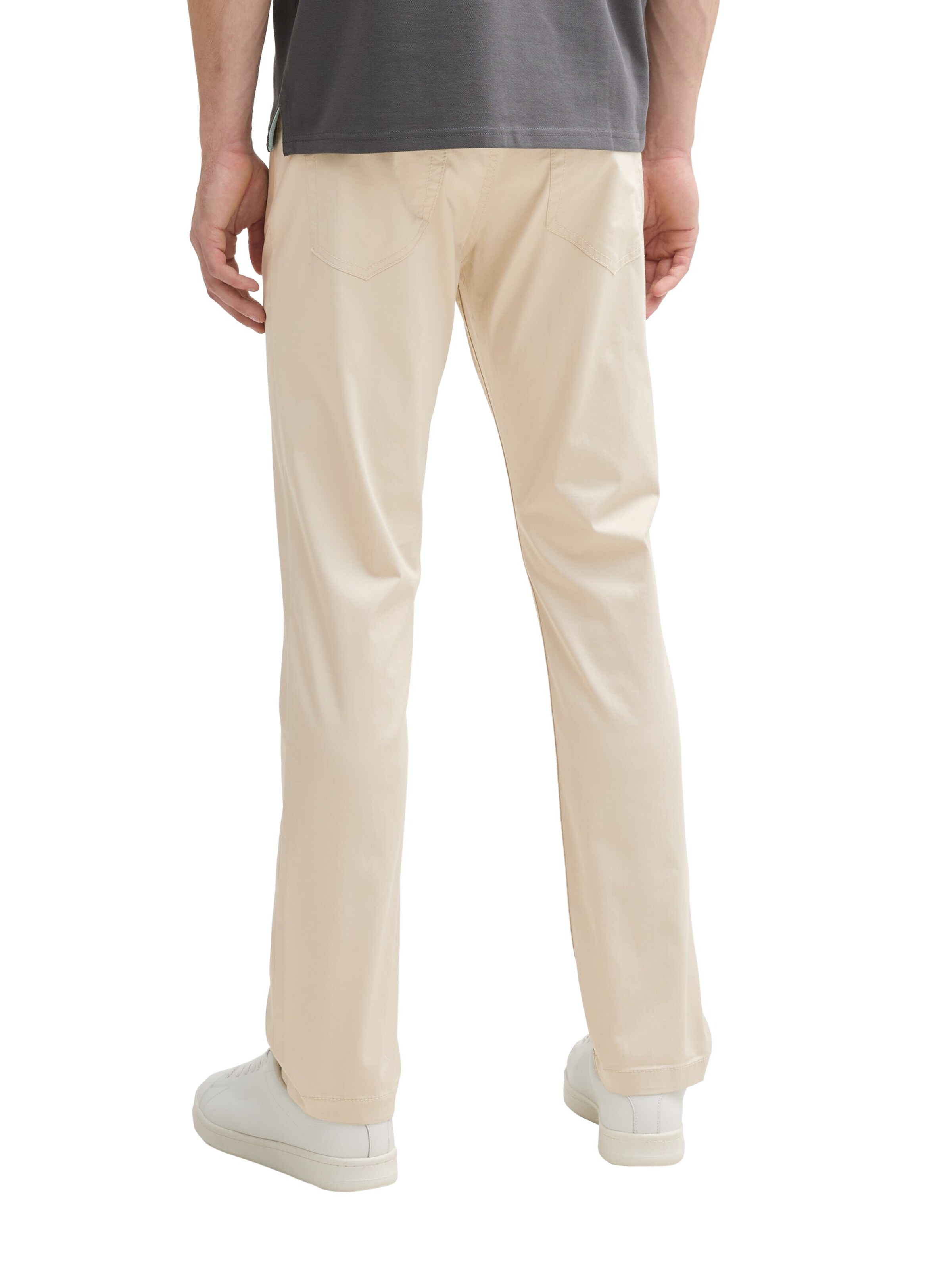 TOM TAILOR Slim fit Pants 'Josh' in Beige