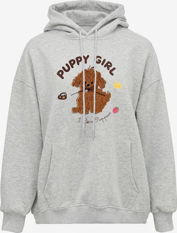Sweat-shirt MYMO en gris : devant