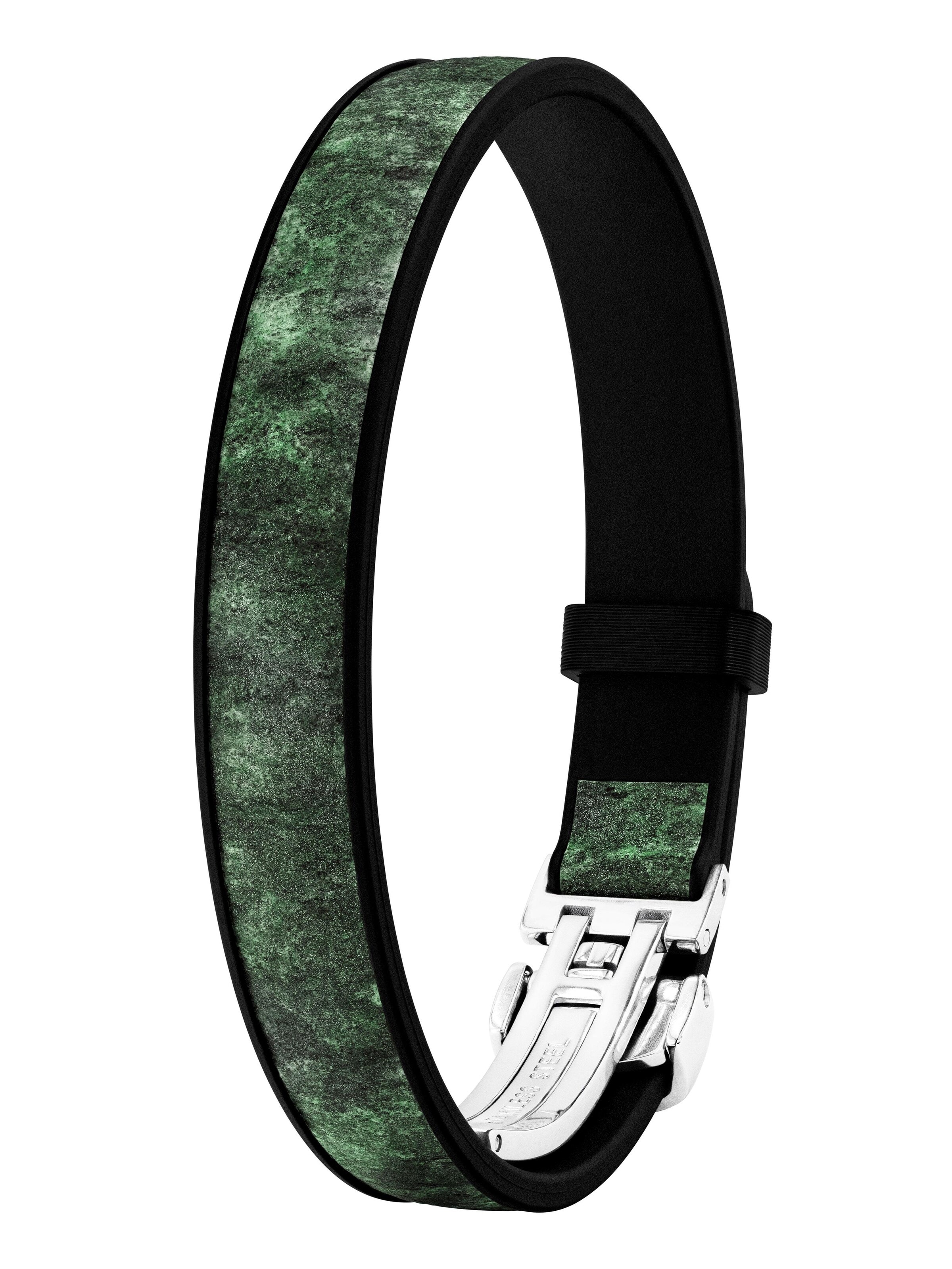 NiMa Atelier - Pulsera 'GEB STONE' en verde: frente