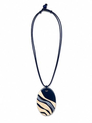 COLLEZIONE ALESSANDRO Necklace 'Marea' in Blue: front