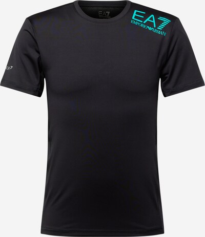 EA7 Emporio Armani Sportshirt in aqua / schwarz, Produktansicht