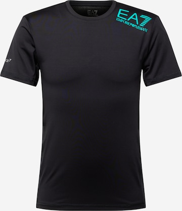 T-Shirt fonctionnel EA7 Emporio Armani en noir : devant