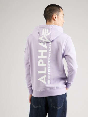 ALPHA INDUSTRIES Свитшот в Лиловый: спереди