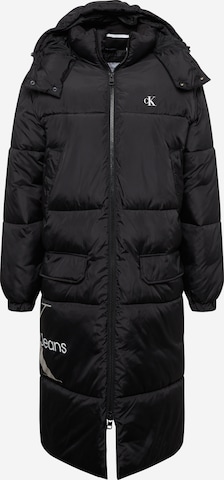 Calvin Klein Jeans Зимно палто в черно: отпред