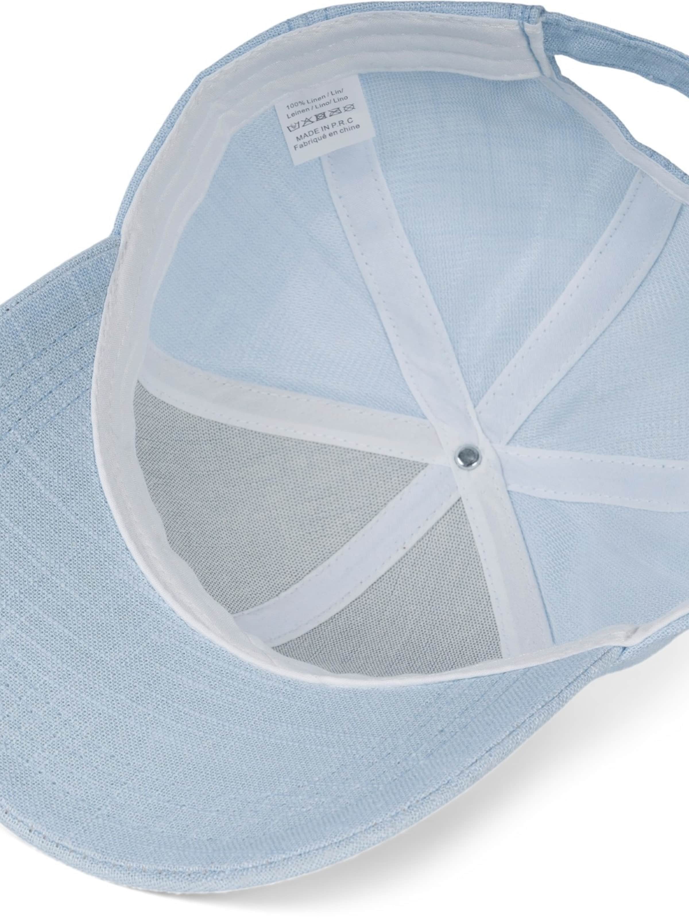 styleBREAKER Cap 'Leinen Baseball Cap' in Blue