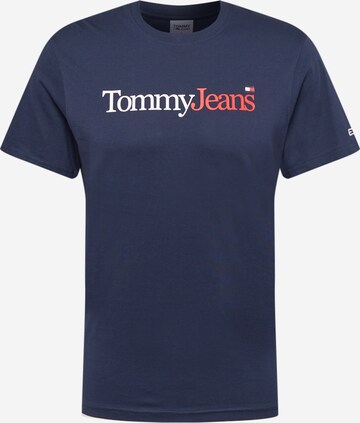 Tommy Jeans Särk, värv sinine: eest vaates
