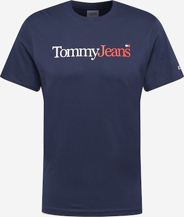 Tommy Jeans Koszulka w kolorze niebieski: przód