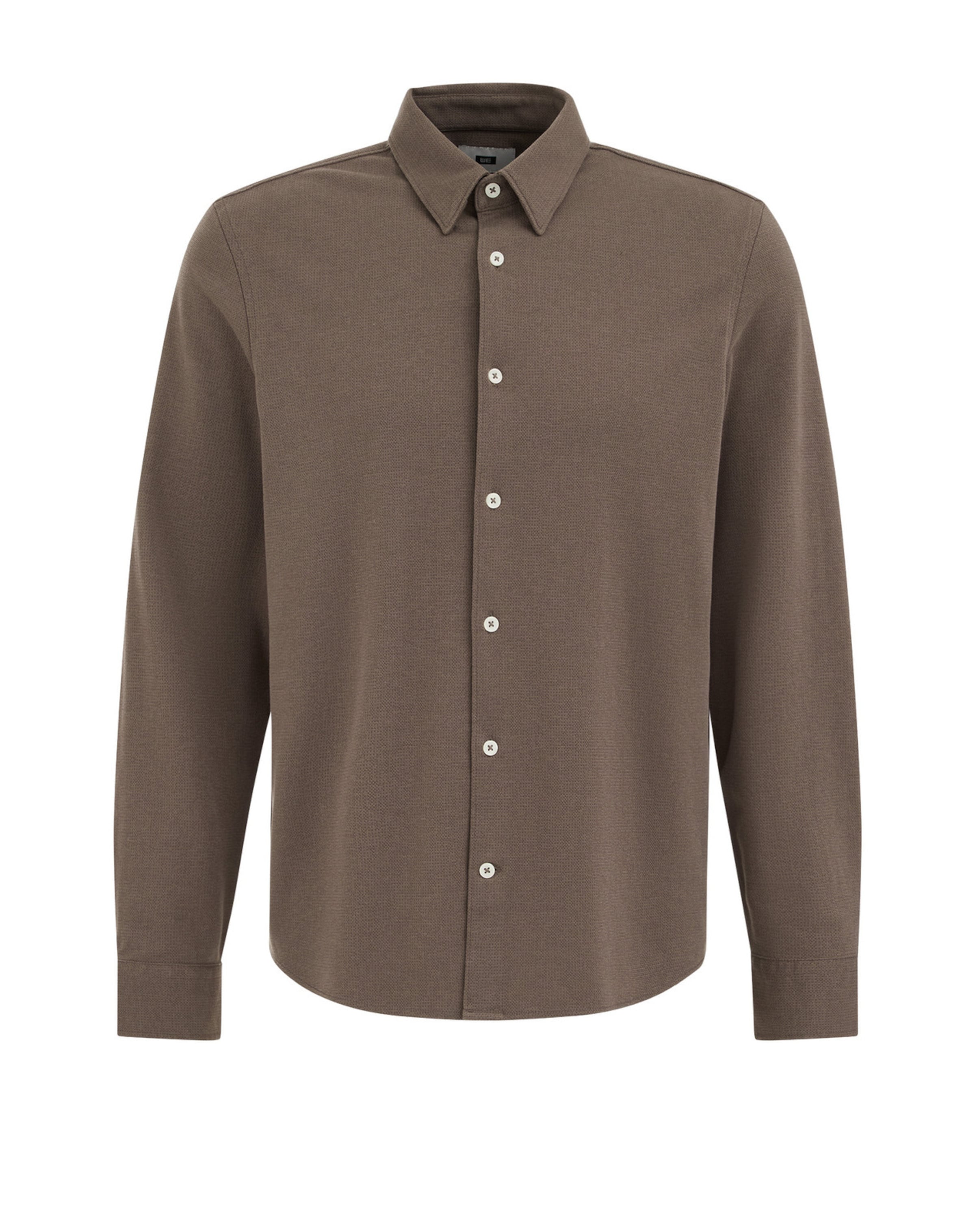 WE Fashion - Regular Fit Camisa em castanho: frente