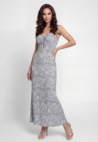 faina - Vestido de verano 'Festive' en azul: frente