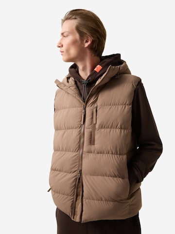 Bogner Fire + Ice Weste 'Howard' in Braun: Vorderseite