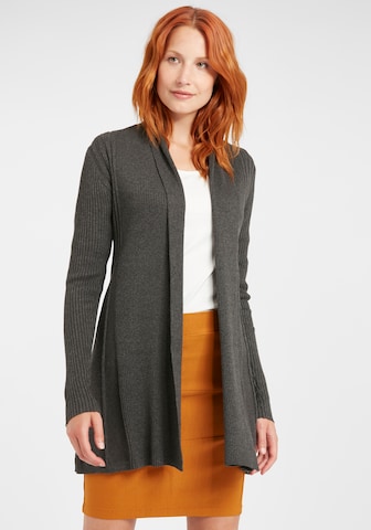 Fransa Knit Cardigan in Grey: front