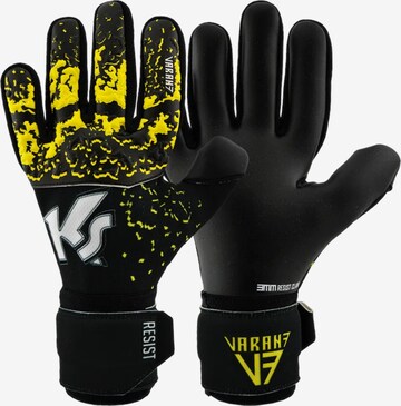 KEEPERsport Athletic Gloves in Black: front