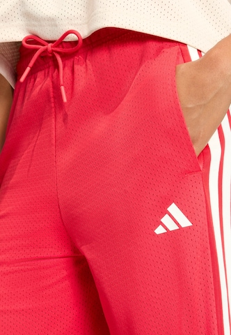Wide Leg Pantalon de sport 'Stadium' ADIDAS SPORTSWEAR en rouge