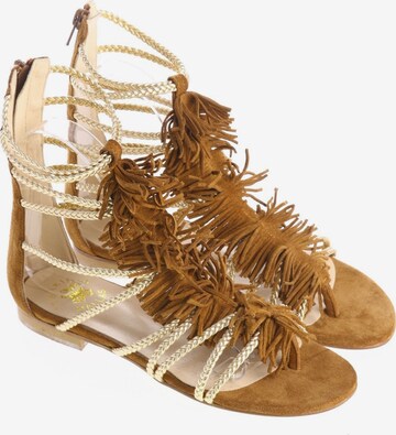 TSAKIRIS MALLAS Sandals & High-Heeled Sandals in 36 in Brown: front