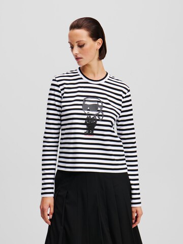 Maglietta di Karl Lagerfeld in nero: frontale