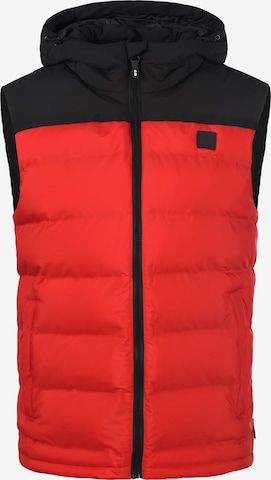 INDICODE JEANS Vest 'Iulius' in Red: front