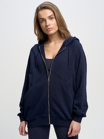 BIG STAR Zip-Up Hoodie 'Zinaida' in Blue: front