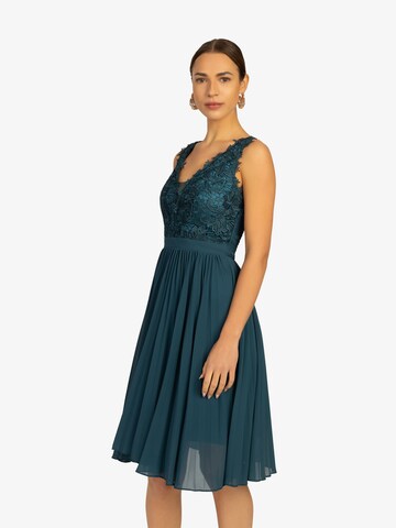 Robe de cocktail Kraimod en vert : devant