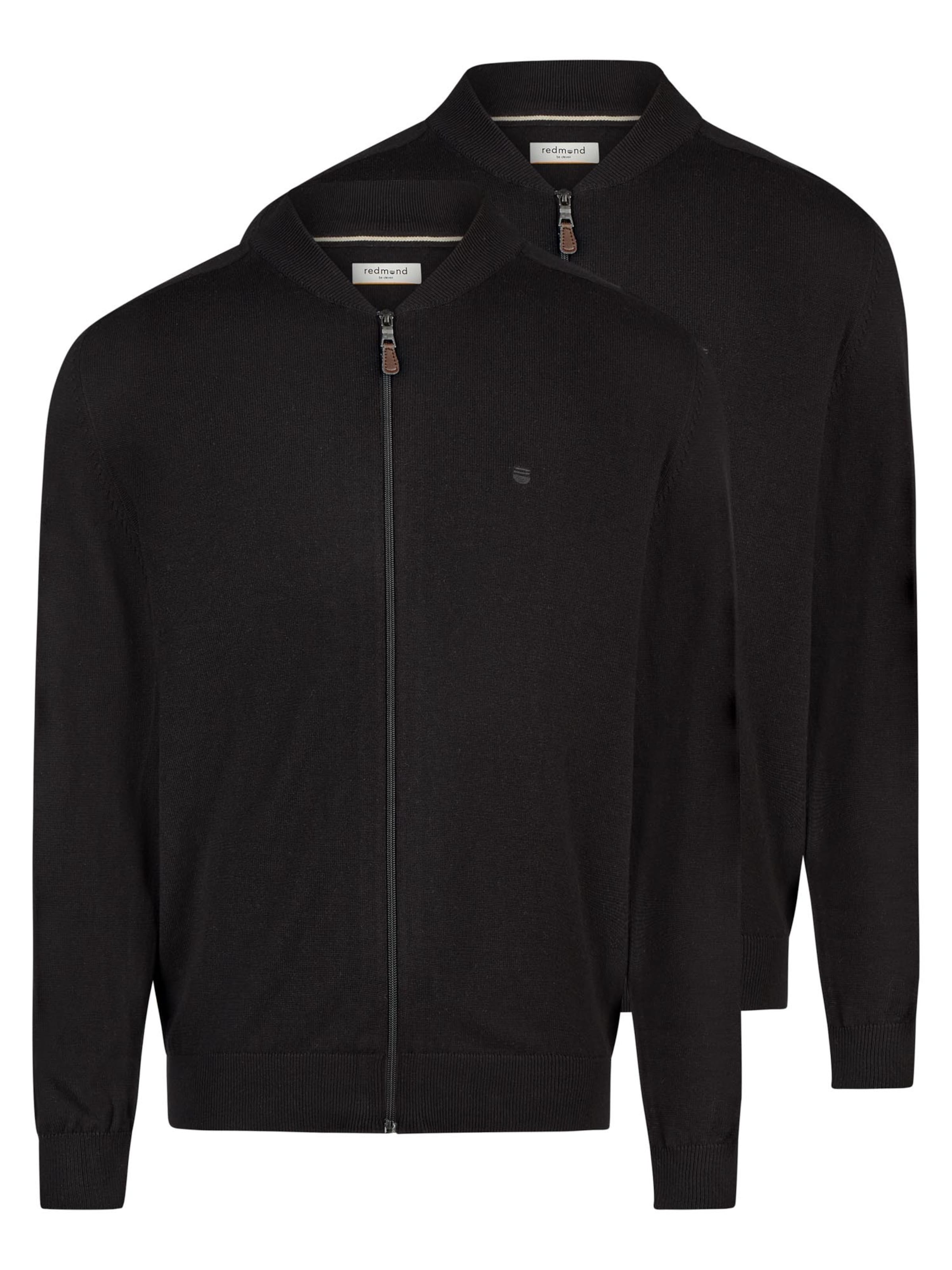 redmond Knit Cardigan 'Basic' in Black: front