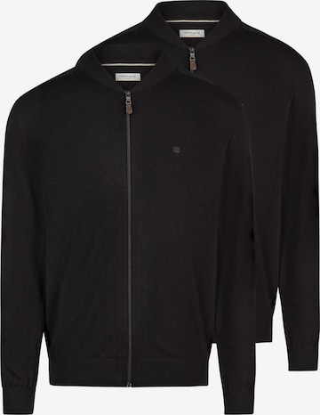 redmond Strickjacke 'Basic' in Schwarz: Vorderseite