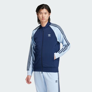 ADIDAS ORIGINALS - Sudadera con cremallera 'Adicolor Classics Sst' en azul: frente