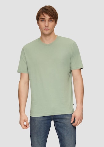 QS Shirt in Groen: voorkant