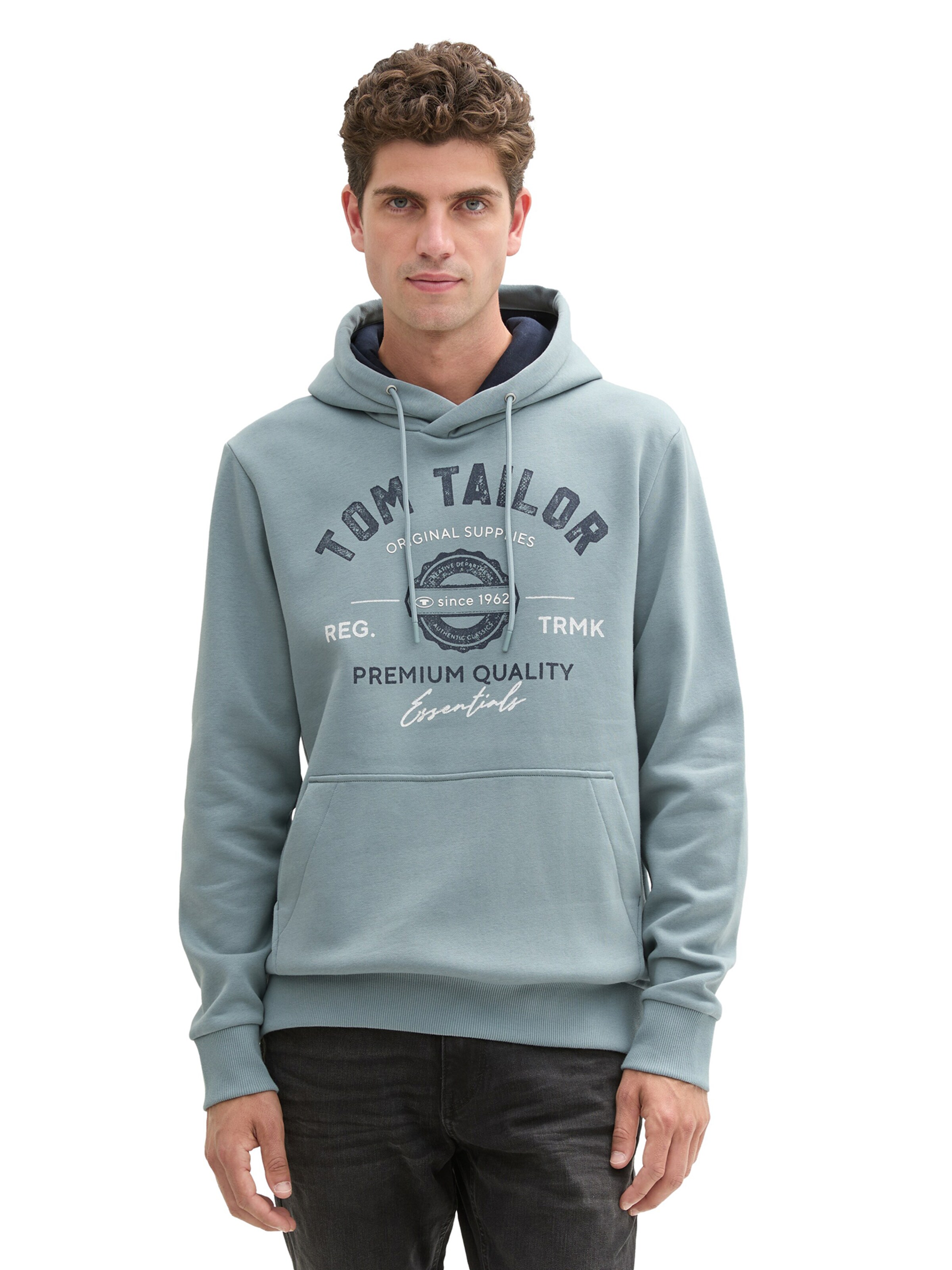 TOM TAILOR Sweatshirt i blå: framsida