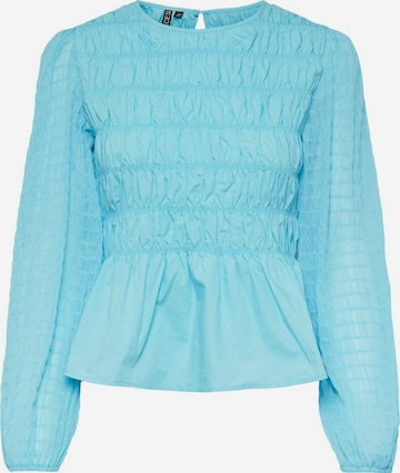 PIECES Blouse 'Nilla' in Blue: front