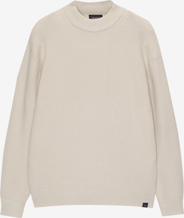 Pulover de la Pull&Bear pe alb: față