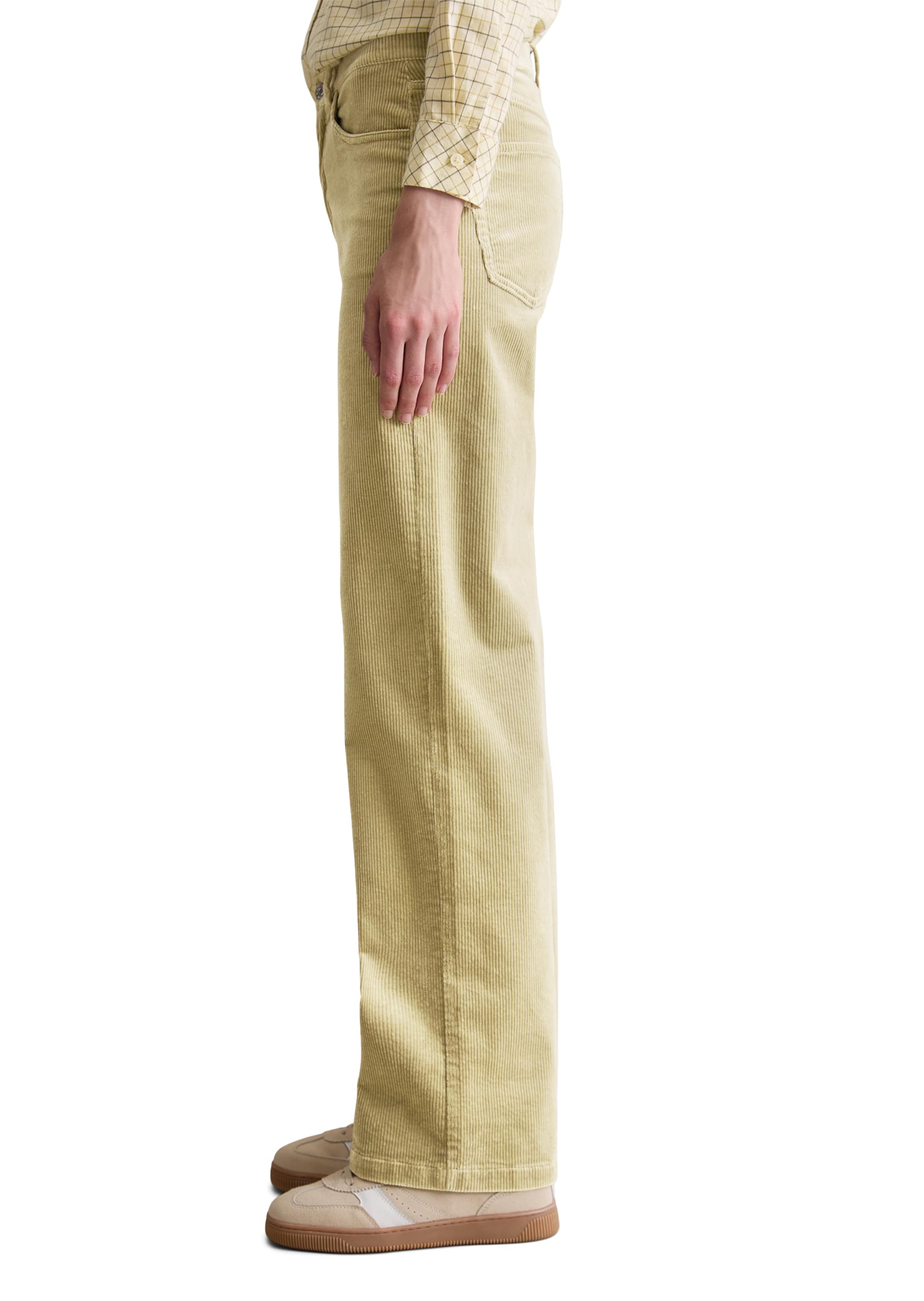 Marc O'Polo DENIM Široký strih Nohavice 'Tomma' - Zelená