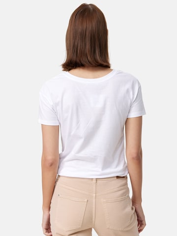 T-shirt 'Shell' Orsay en blanc