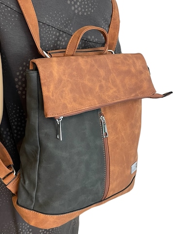 Kumixi Rugzak '2in1 Rucksacktasche' in Bruin