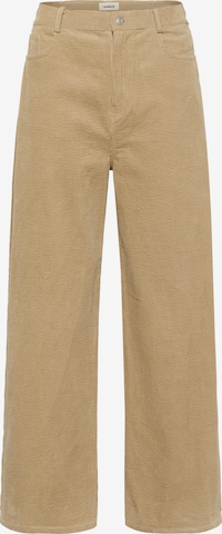 SOAKED IN LUXURY Loose fit Pants 'Lauven' in Beige: front